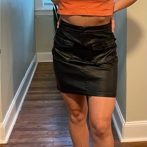 A loves A Synthetic Leather Skirt